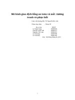 đồ án công nghệ thông tin  Bài nhóm Mô hình giao dịch lồng an toàn và mở tương tranh và phục hồi