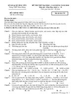 de thi thu dai hoc-GV : NGUYEN HUNG PHUONG truong THPT KIM DONG - HUNG YEN