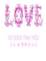 Từ điển tình yêu
