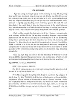 đồ án công nghệ thông tin Cơ sở dữ liệu  phân tích thiết kế và xây dựng ứng dụng trên Hệ quản trị Cơ sở dữ liệu ACCESS