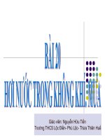 bài 20: Hơi nước trong không khí. Mưa