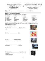 bai khao sat chat luong HSG lop 3