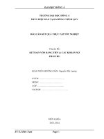 Hạch toán kế toán vốn bằng tiền và các khoản phải thu