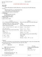 Giáo án bài đơn thức đồng dạng (4 cột) tiết 2