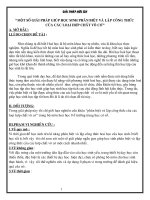 MỘT SỐ GIẢI PHÁP GIÚP HỌC SINH PHÂN BIỆT VÀ LẬP CÔNG THỨC