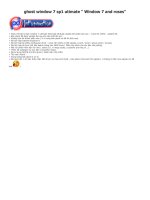 ghost window 7 sp1 utimate  Window 7 and roses