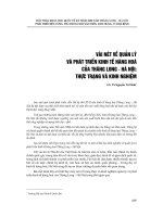 Thực trạng quản lý và phát triển kinh tế hàng hoá Thăng Long – Hà Nội qua các thời kỳ lịch sử