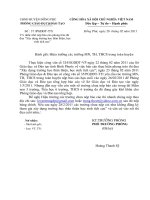 Nhắc nhở nộp báo cáo 