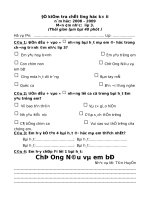 Đề kiểm tra ÂN kì 2 lớp 3