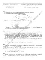 Đề thi HSG hóa TP HCM 06-07