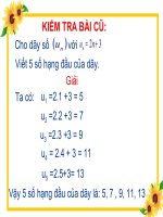 Cấp số cộng toán 12