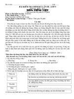 Đề kiểm tra Toán lần 3 lóp 5. Năm học: 2010- 2011