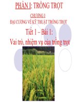 Vai trò, nhiệm vụ của vật nuôi