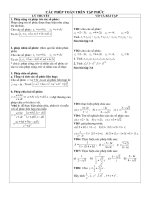 các phép ttoans trên tập số phức