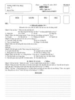 Kiểm tra 1 tiết đề 2