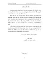 đồ án công nghệ thông tin Xây dựng quy trình Kiểm tra - Đánh giá kết quả học tập môn Hình học lớp 12 hệ THPT (chưa phân ban)