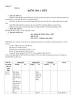 DE KIEM TRA 1 TIET HKII - MA TRAN, DE DAP AN