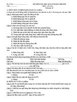 De kiem tra hoc ky II Vat ly 6