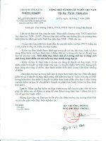 CV Môn Sinh học về chế độ cho diểm thực hành