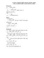 bai tap goc co dinh o tron duong tron