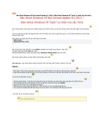 Bản Ghost Windows XP Sp3 Actived Update 912011 !