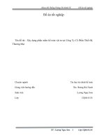 đồ án công nghệ thông tin Xây dựng phần mềm kế toán vật tư tại Công Ty Cổ Phần Thiết Bị Thương Mại