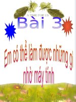 bài 3. em có thể làm gì nhờ máy tính