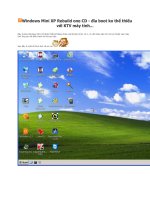 Windows Mini XP Rebuild one CD - đĩa boot ko thể thiếu với KTV máy tính...