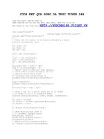 Tặng Code xem kết quả bóng đá trực tiếp 2