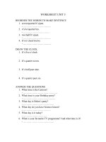 worksheetU4,5 Get set go 3