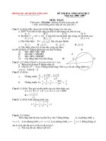 Đề thi HSG môn Toán 9