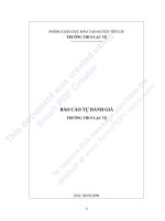 Báo cáo kiểm định chất lượng giáo dục - THCS Lạc Vệ