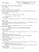 bo de thi dai hoc cao dang nam 2011