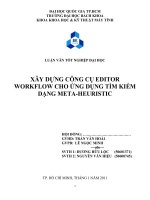 đồ án công nghệ thông tin XÂY DỰNG CÔNG CỤ EDITOR WORKFLOW CHO ỨNG DỤNG TÌM KIẾM DẠNG META-HEURISTIC