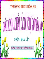 Bài 37: DÂN CƯ BẮC MĨ