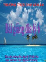 Bái 22: Các đới khí hậu trên trái đất