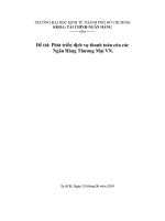 Phát triển dịch vụ thanh toán của các ngân hàng thương mại việt nam