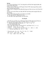 Bài toán Sinh khó và hay