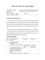 giáo án công tác chủ nhiệm lớp 11