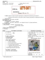 TIẾT 76 - UNIT 12- B1