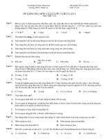 đề kt 45 phút lớp 12BC Dao động điện - sóng