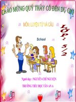 LUYỆN TẬP VỀ TỪ NHIỀU NGHĨA