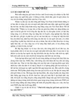 Phát triển năng lực giải toán quỹ tích cho học sinh THCS