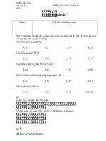 Phiếu học tập - Tuần 24 mới nhất