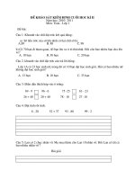 đề kiểm tra định kì lần 4  năm học 2010 - 2011