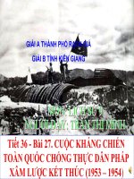 Bài 27: Cuộc kháng chiến chống thực dân Phápp