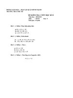 ĐỀ KTHK II 1 TIẾT