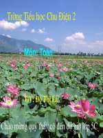 Toán lớp 5 - Tuần 25 - tru so đo thời gian- Lại