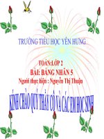 Bảng nhân 5