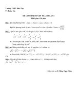 de thi chon doi tuyen toan 11